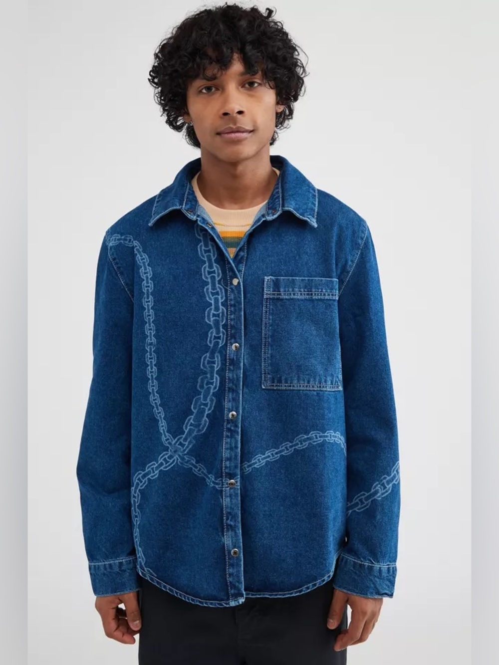 Urban Outfitters The Ragged Priest Cash Overshirt Denim Shirt Jacket